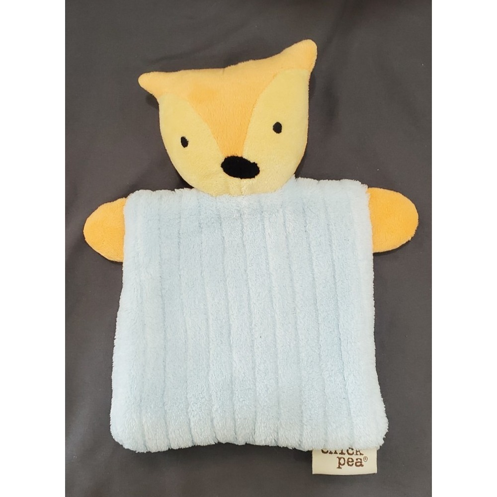 Chick Pea Fox Blue Mini Plush Baby Security Blanket Lovey Lovie